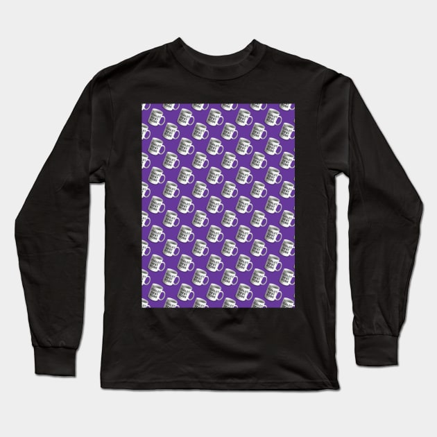 Office Mug Pattern - World's Best Boss Long Sleeve T-Shirt by fernandaffp